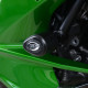 Tampons de protection R&G RACING Aero noir Kawasaki H2 SX