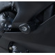 Tampons de protection R&G RACING Aero noir sans percage Yamaha YZF-R6