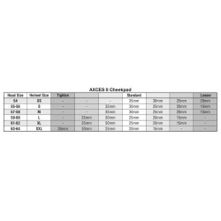 Mousses de joues ARAI 30mm (épaisseur standard S-M) pour casque Axces II