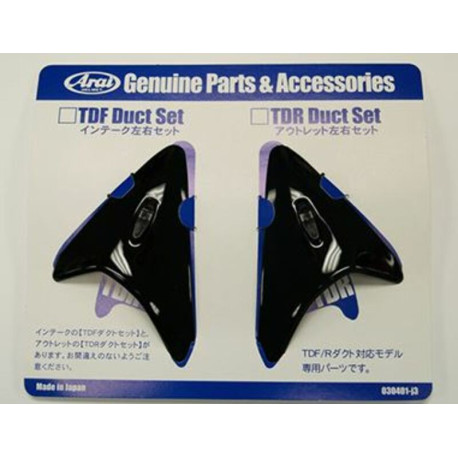 Ventilation supérieure arrière ARAI TDR DUCT Black pour casques SZ/f
