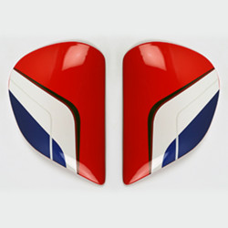 Plaques pivot ARAI Super AdSis J (LRS) Flow Blue pour casques Axces II 