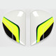 Plaques pivot ARAI Super AdSis J (LRS) Flow Green pour casques Axces II 
