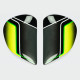 PLATINE ECRAN ARAI SAJ ELECTRIC GREEN CASQUE INTEGRAL