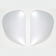 Plaques pivot ARAI Super AdSis J (LRS) Frost White pour casques RX-7 GP/Quantum/Quantum-ST/Quantum-ST PRO/Rebel/Chaser-V/Chaser-