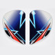 PLATINE ECRAN ARAI SAJ ASTEROID RED CASQUE INTEGRAL