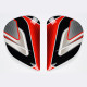 PLATINE ECRAN ARAI SAJ DANI 26 RED CASQUE INTEGRAL