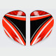 PLATINE ECRAN ARAI SAJ RANDY RED CASQUE INTEGRAL