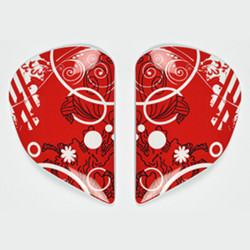 PLATINE ECRAN ARAI SAJ FICTION RED CASQUE INTEGRAL