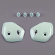 Plaques pivot ARAI TX Diamond White pour casques Tour-X 4/Tour-X 3 