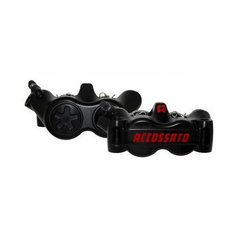 Paire d'étriers ACCOSSATO 100 mm CNC pistons titane