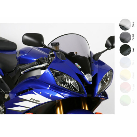 Bulle MRA type origine "O" noir Yamaha YZF-R6