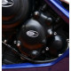 Couvre-carter droit R&G RACING noir Triumph Daytona 675