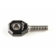 Rotule LIGHTECH Uniball Ø8mmxM8 droite noir pour commande reculée