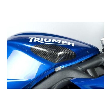 Sliders de réservoir R&G RACING carbone Triumph Daytona/Street Triple 675