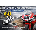Numéros de course Moto