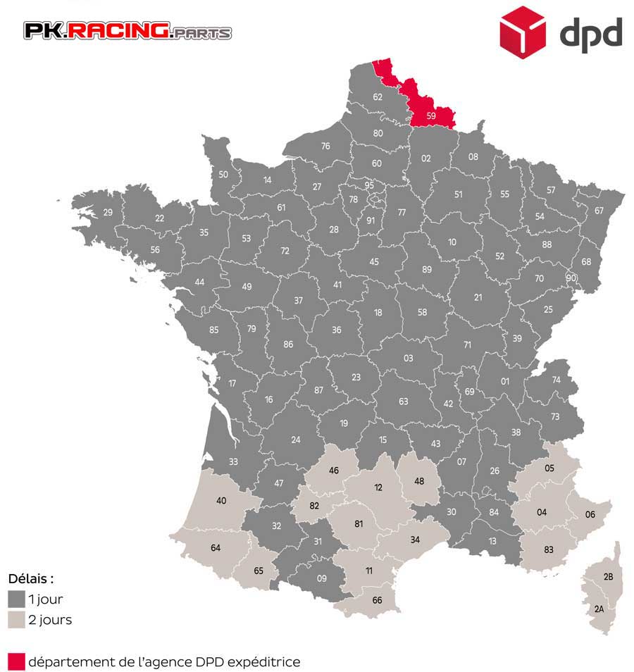 mode et delai de livraison pkracingparts